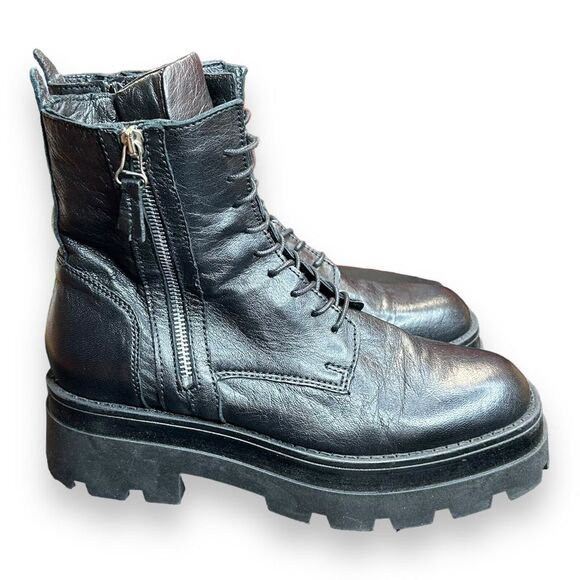 Miz Mooz Black Combat Boots - Picture 4 of 9